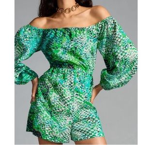 *Anthropologie Plenty by Tracy Reese Peasant Romper